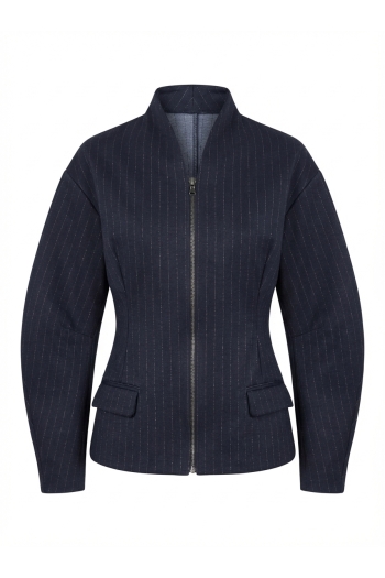 Malia Maura Navy Jacket, made in Italy