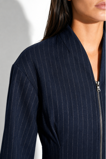 Malia Maura Navy Jacket, made in Italy