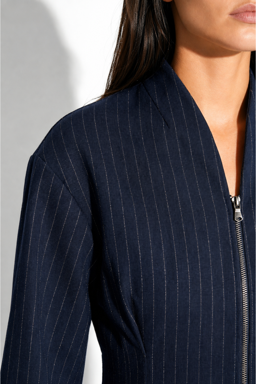 Malia Maura Navy Jacket, made in Italy