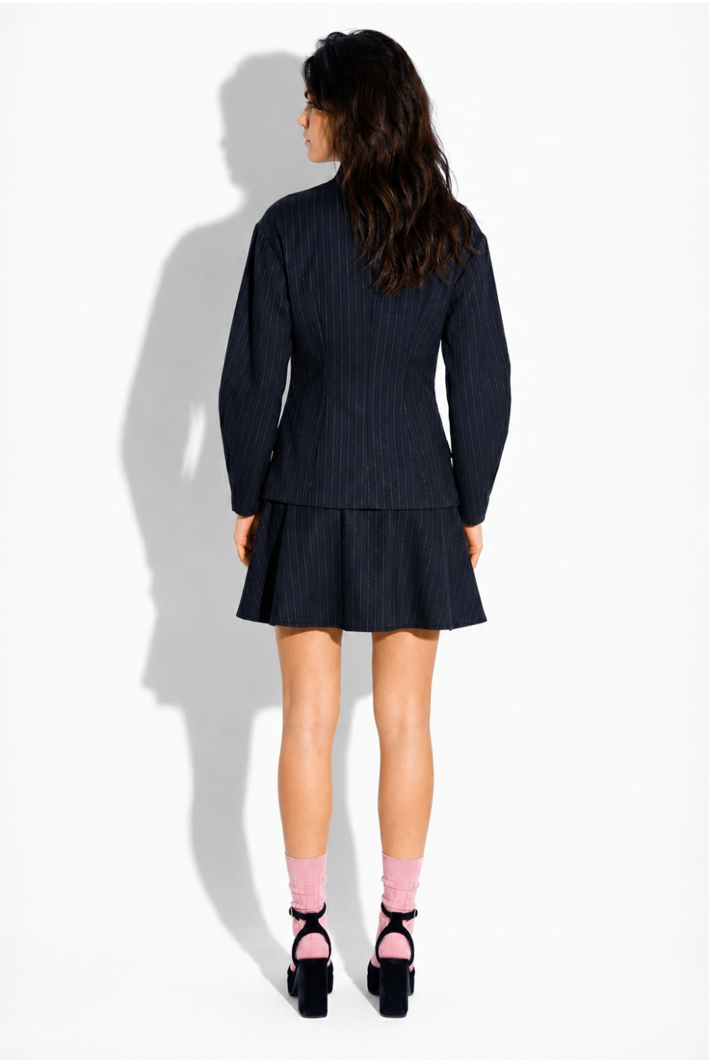 Malia Maura Navy Jacket, made in Italy