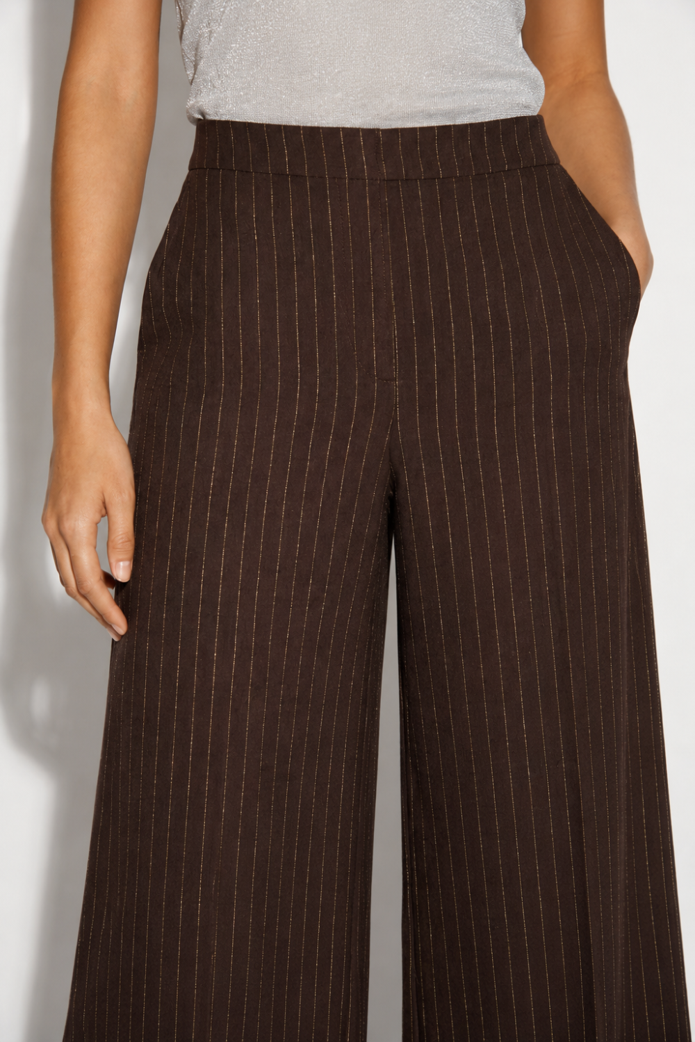 Charlie Maura Chocolate Pants, made in Italy.