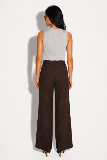 Charlie Maura Chocolate Pants, made in Italy.