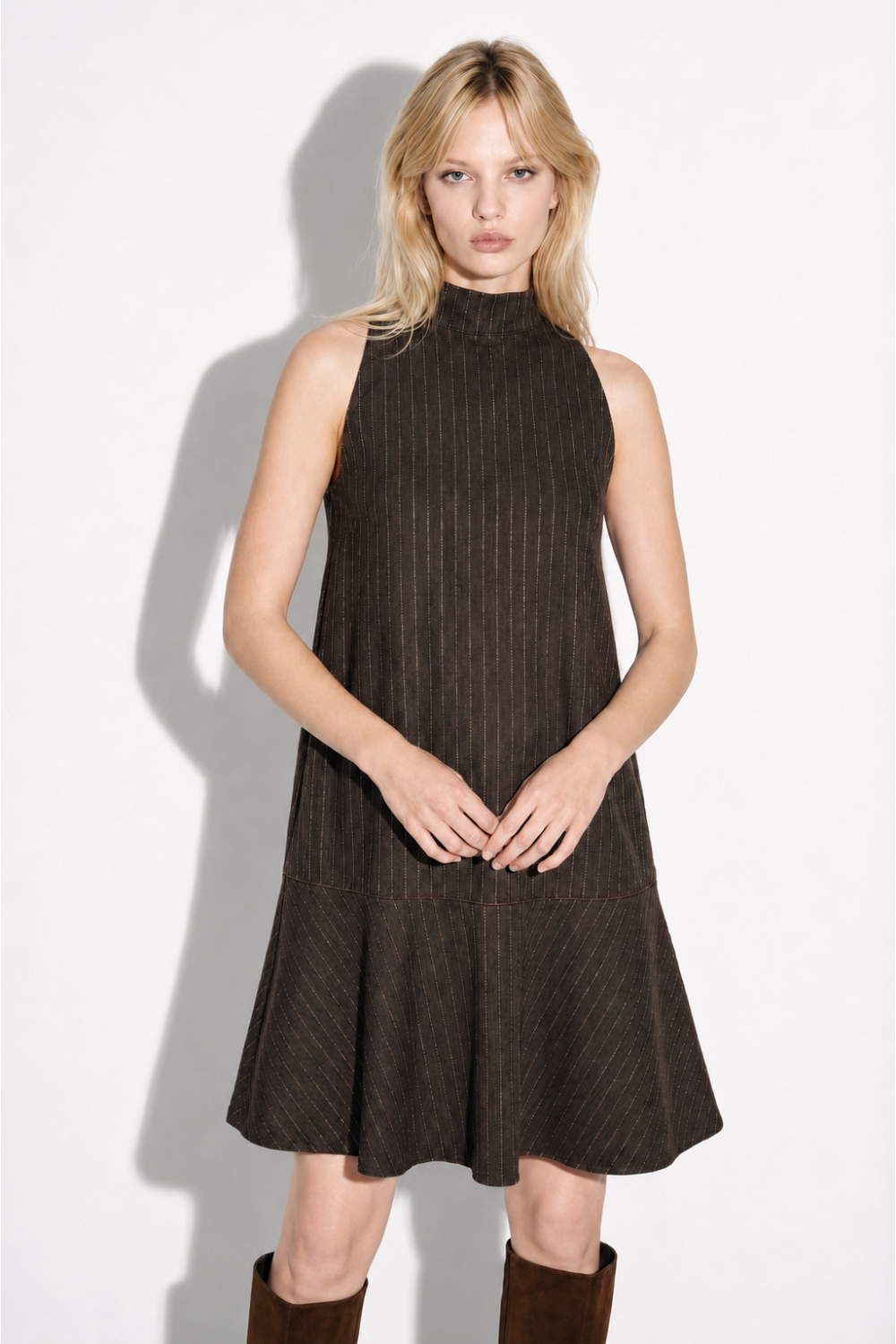Dress Blake Maura chocolat fabriqué en Italie