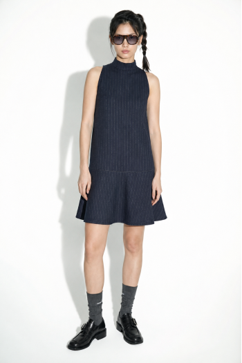 Dress Blake Maura Navy fabriquée en Italie.