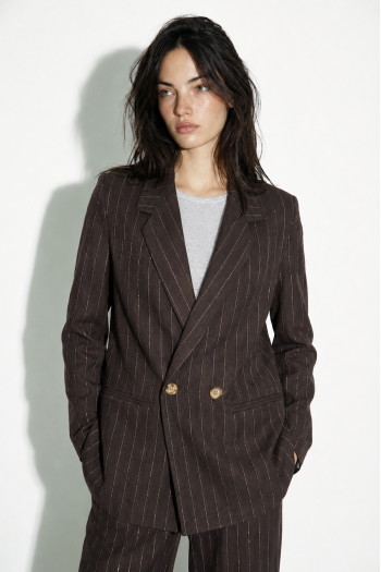 Blazer Ema Goccia Story chocolat fabriqué en Italie