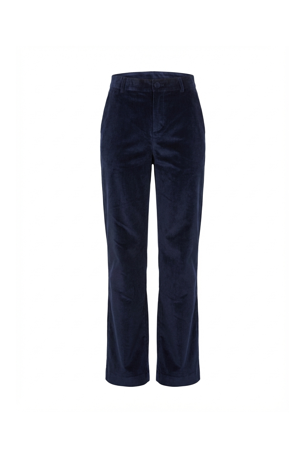 Pantalon Anja Smoking velour Navy fabriqué en Italie