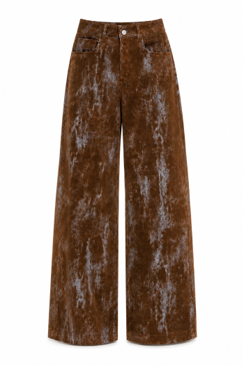 Swiggy corduroy pants in used brown, made in Italy