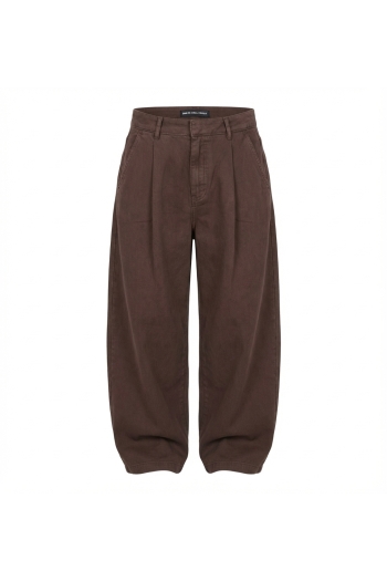 Pantalon Rio Lycoell chocolat fabriqué en Italie
