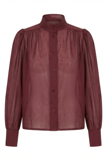 Chemise Anais voile bordeaux fabriqué en Italie