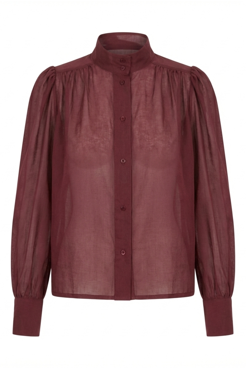 Chemise Anais voile bordeaux fabriqué en Italie