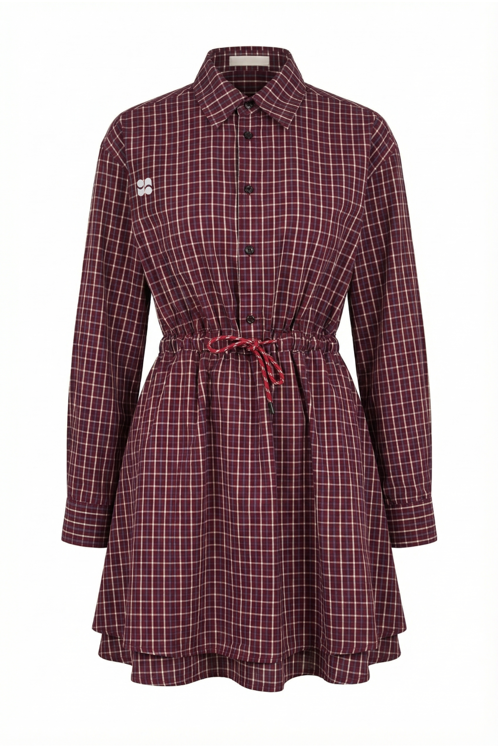 Dress Kris Collège à carreaux bordeaux fabriqué en Italie