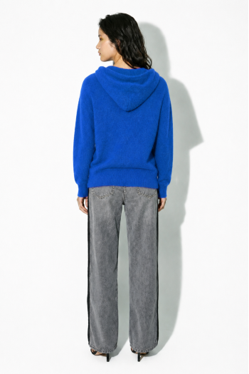 Maille capuche Nola bleu royal fabriquée en Italie